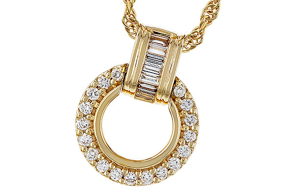 K275-27268: NECKLACE .12 BAG .33 TW