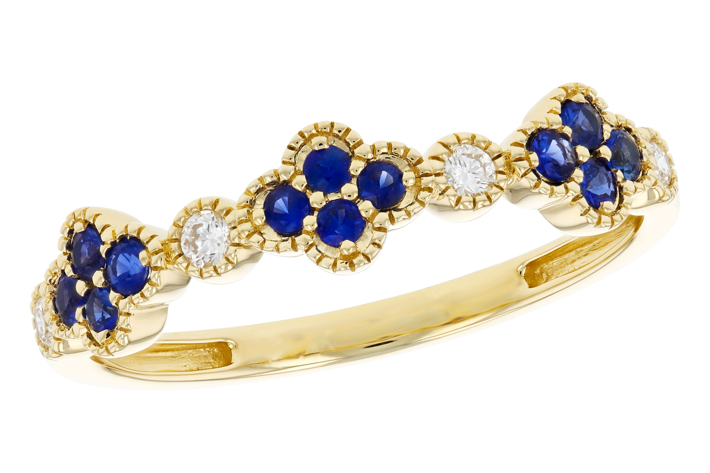 K276-12659: LDS WED RG .23 TW SAPPHIRE .31 TGW