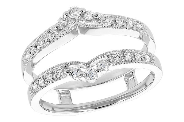 K276-12668: E093-38114 GUARD RG IN PLATINUM .28 TW