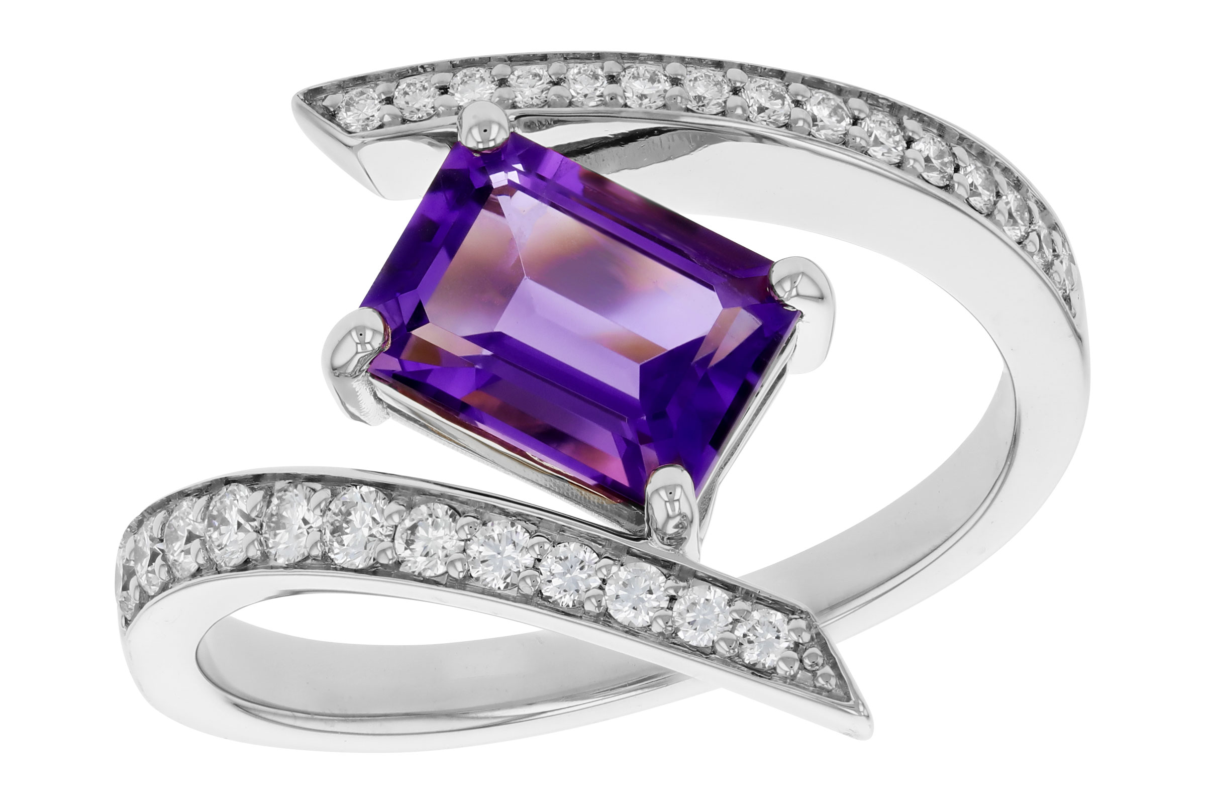 K276-12695: LDS RG 1.36 AMETHYST 1.63 TGW (8x6MM AMY)