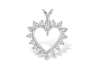 L007-03631: HEART PENDANT .45 TW