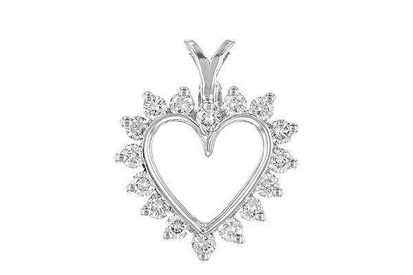 L007-03631: HEART PENDANT .45 TW