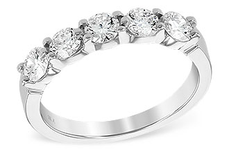 L186-13559: LDS DIA WED RG 1.00 TW (5 STONES)