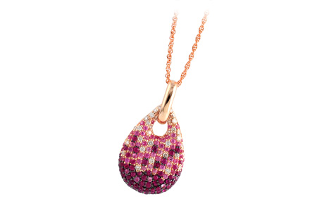 L187-93577: NECK 1.58 PINK SAPP 1.90 TGW