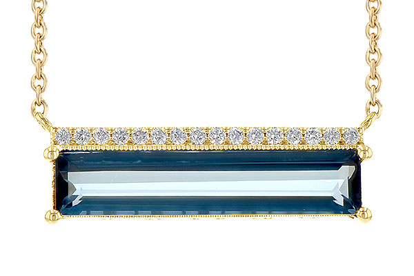 L190-69959: NECK 2.70 LONDON BLUE TOPAZ 2.80 TGW
