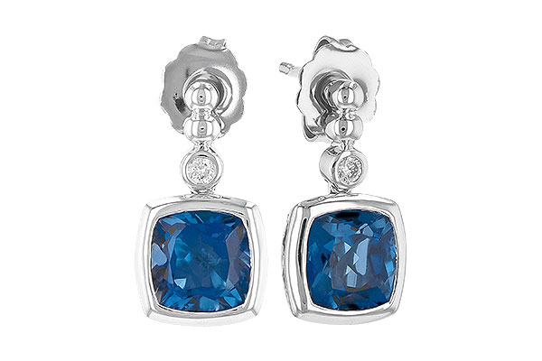 L273-37195: EARR 1.78 LONDON BLUE TOPAZ 1.82 TGW