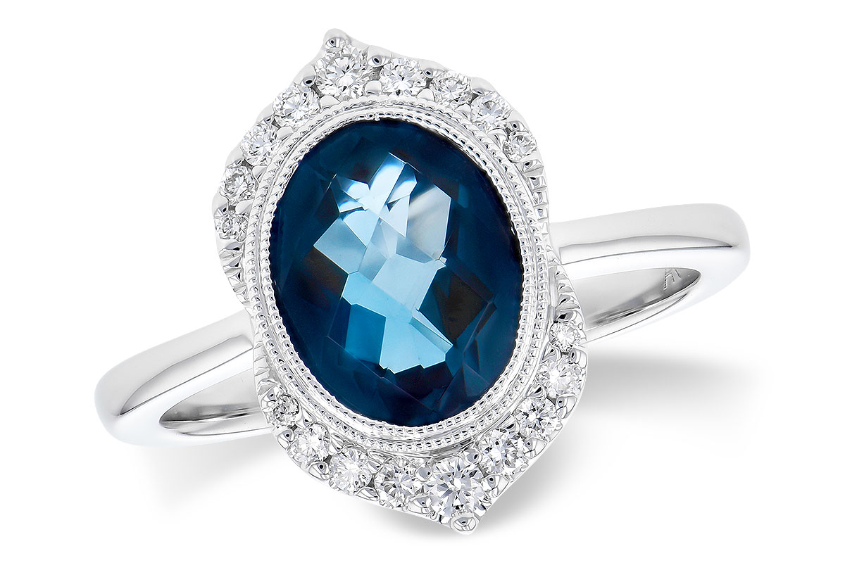 L273-44513: LDS RG 1.86 LONDON BLUE TOPAZ 2.00 TGW