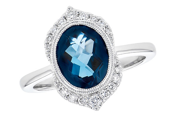 L273-44513: LDS RG 1.86 LONDON BLUE TOPAZ 2.00 TGW