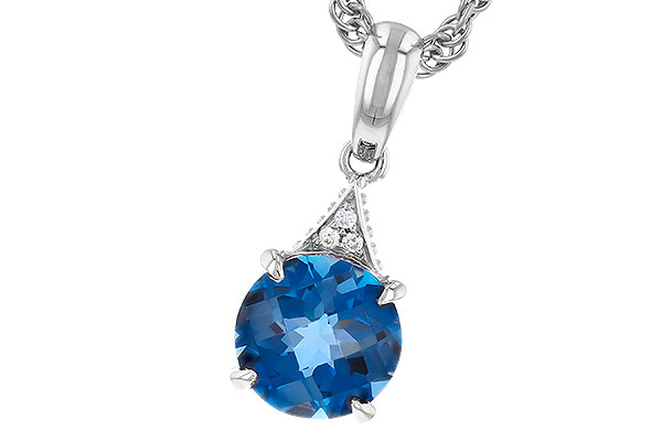 L274-32668: NECK 1.60 LONDON BLUE TOPAZ 1.61 TGW (7MM RD)