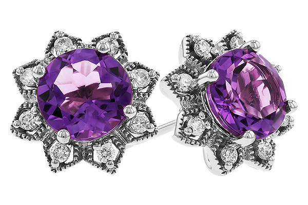 L274-32722: EARR 2.07 TW AMETHYST 2.25 TGW (7MM RD)
