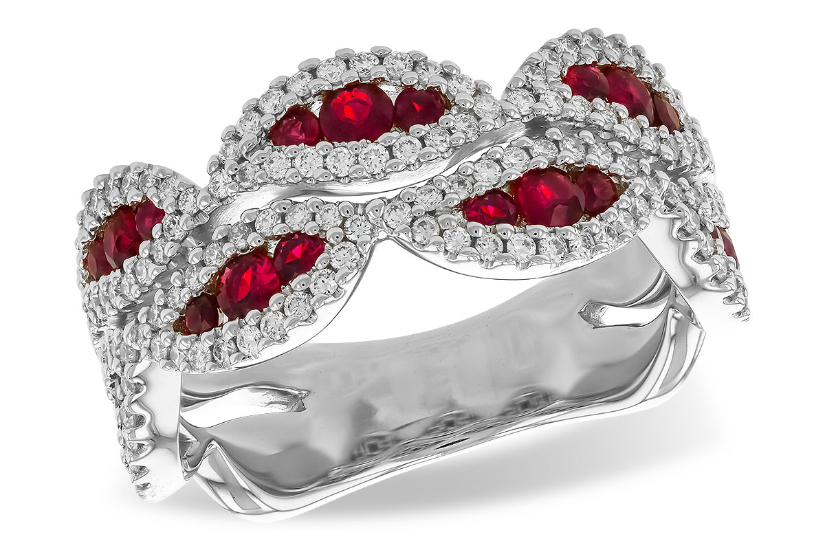 L274-36350: LDS WED RG .70 TW RUBY 1.11 TGW