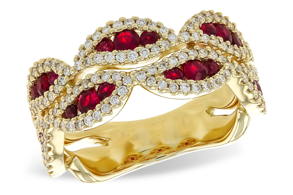 L274-36350: LDS WED RG .70 TW RUBY 1.11 TGW