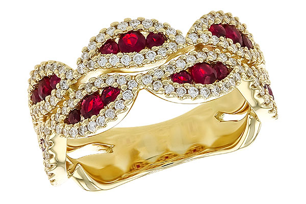 L274-36350: LDS WED RG .70 TW RUBY 1.11 TGW