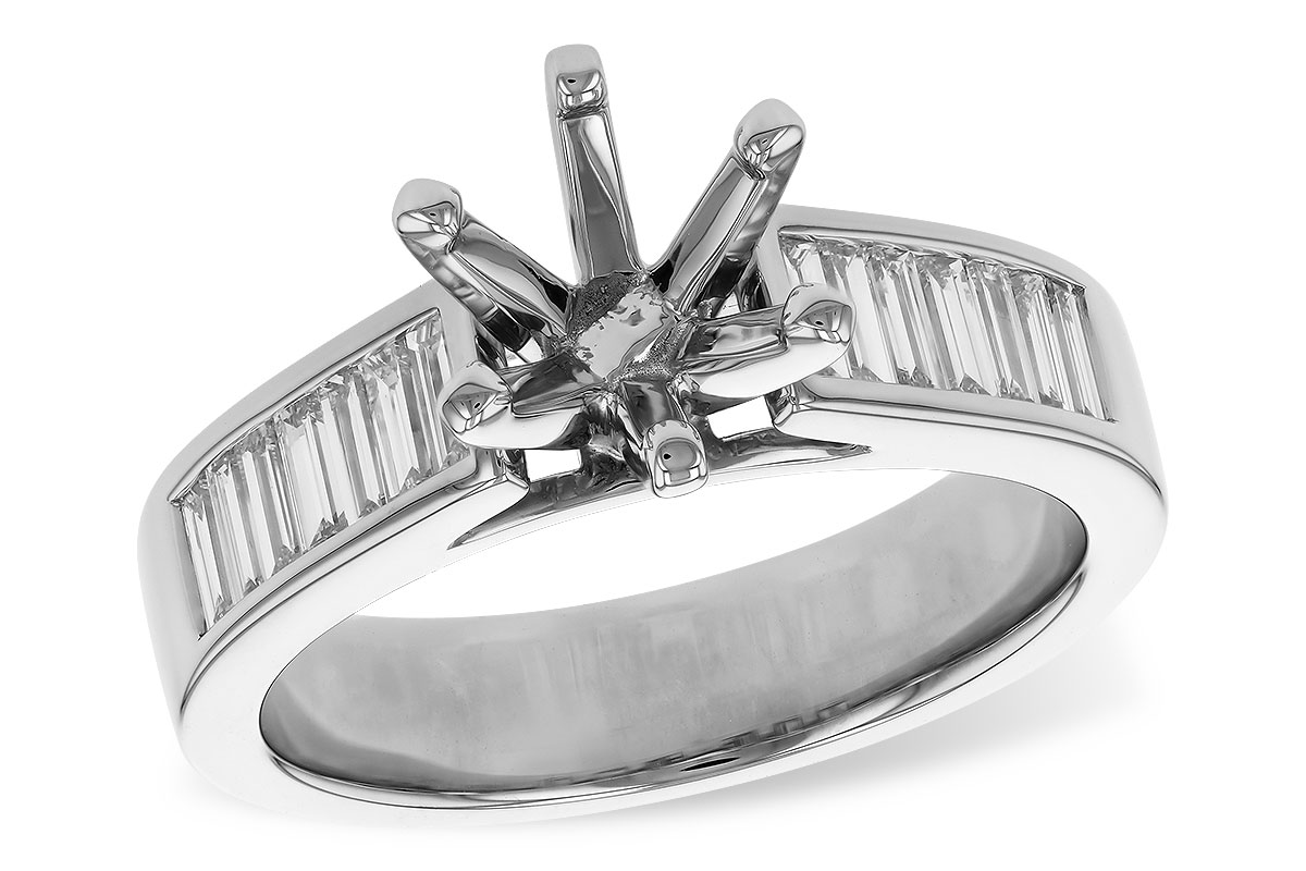 L275-19059: LDS SEMI DIA RG .50 TW BAGUETTES