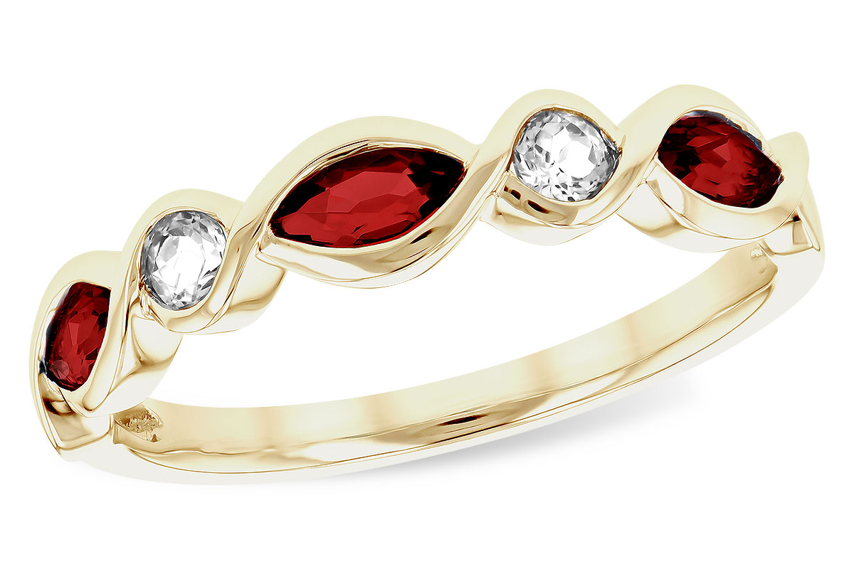L275-19950: LDS RG .52 TW GARNET .64 TGW