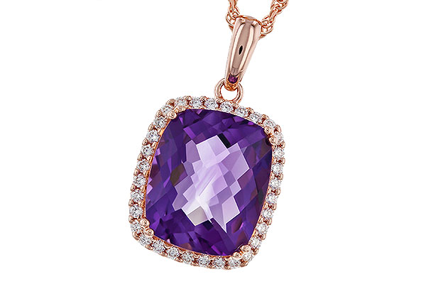 L275-21777: NECKLACE 4.57 AMETHYST 4.81 TGW (12x10MM CU)