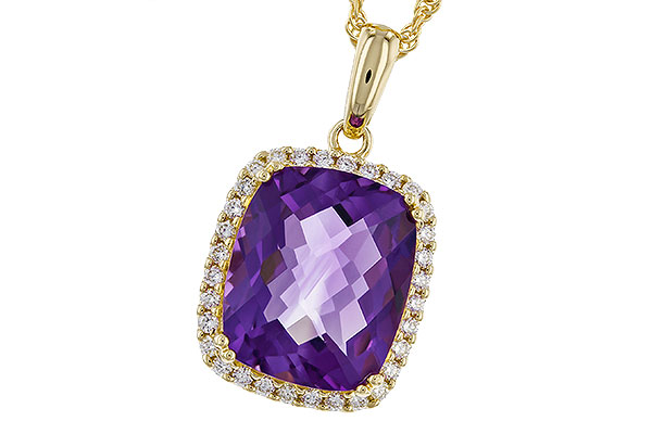 L275-21777: NECKLACE 4.57 AMETHYST 4.81 TGW (12x10MM CU)
