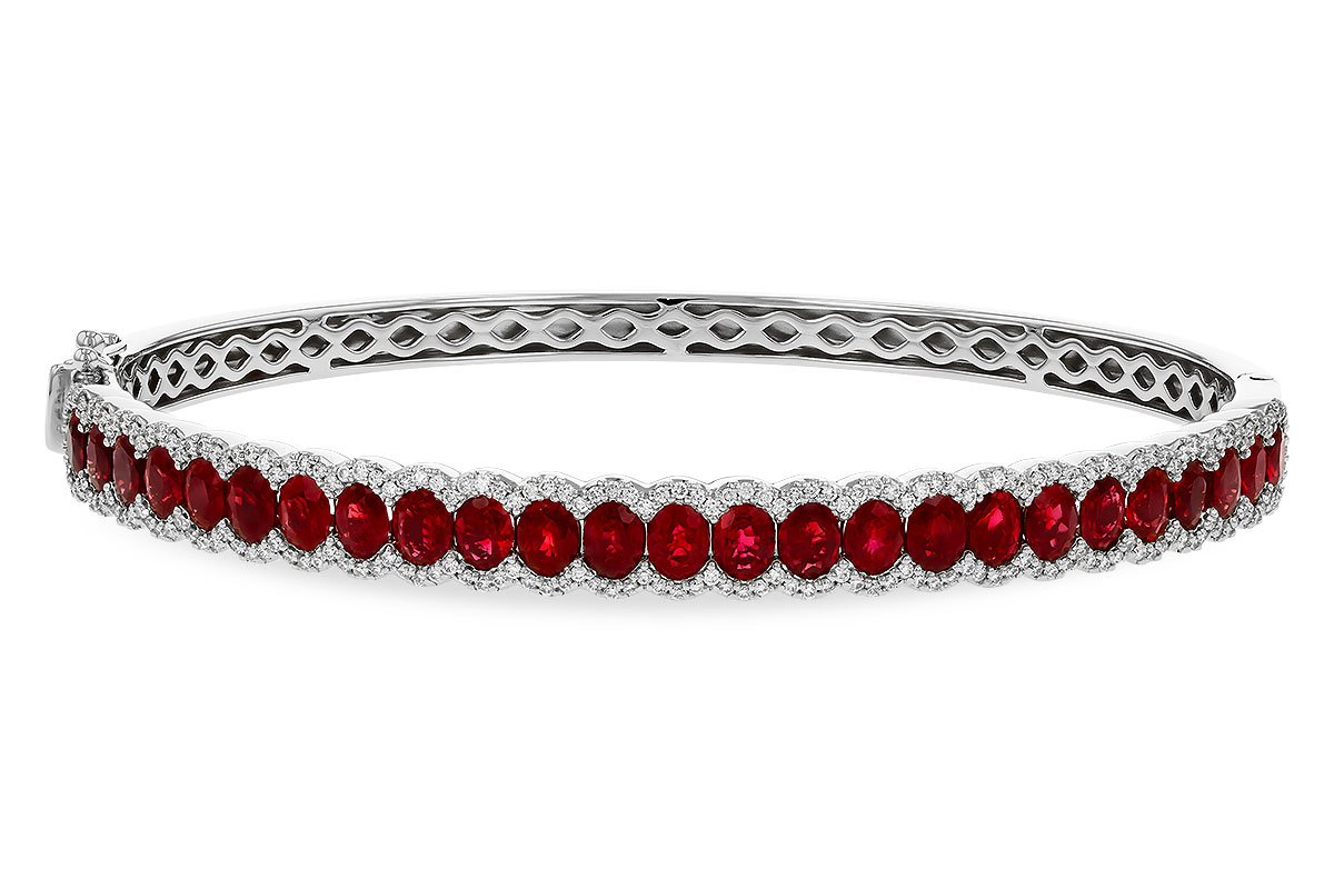 L275-26277: BANGLE 5.04 TW RUBY 5.60 TGW