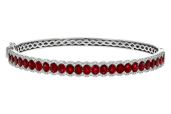 L275-26277: BANGLE 5.04 TW RUBY 5.60 TGW