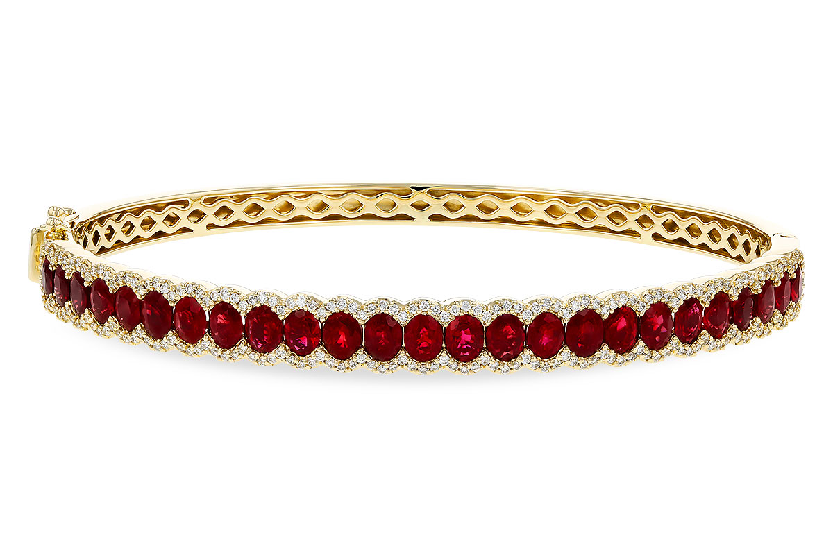 L275-26277: BANGLE 5.04 TW RUBY 5.60 TGW