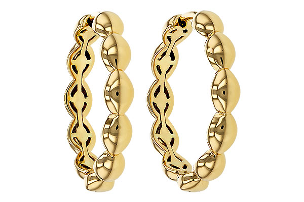 L275-26286: GOLD EARRINGS (21MM)