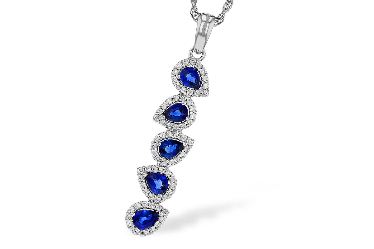 L275-27268: NECKLACE .95 TW SAPPHIRE 1.19 TGW