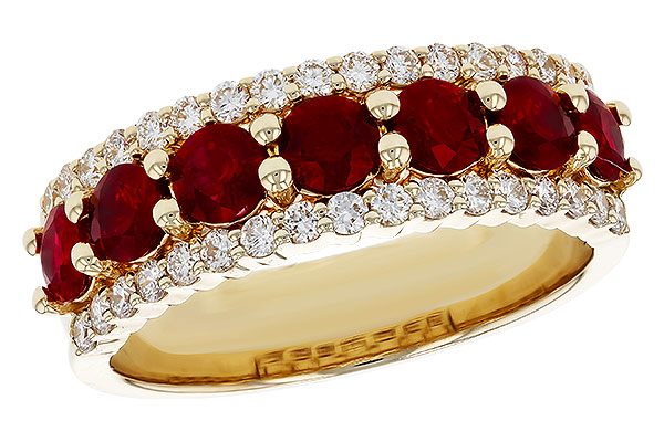 L276-09950: F188-85441 W/RUBY 1.26 TW RUBY 1.70 TGW