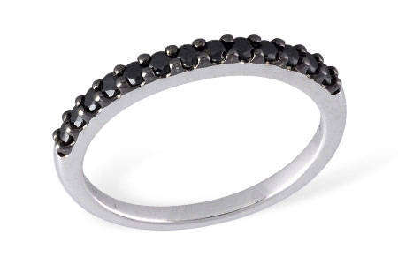 M186-12704: LDS WED RG .29 BLK DIAS TW