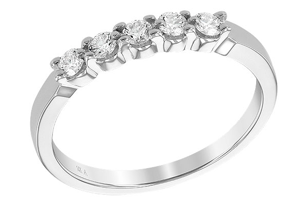 M186-13559: LDS DIA WED RG .25 TW (5 STONES)