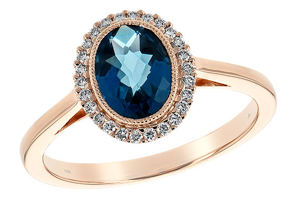 M189-74477: LDS RG 1.27 LONDON BLUE TOPAZ 1.42 TGW