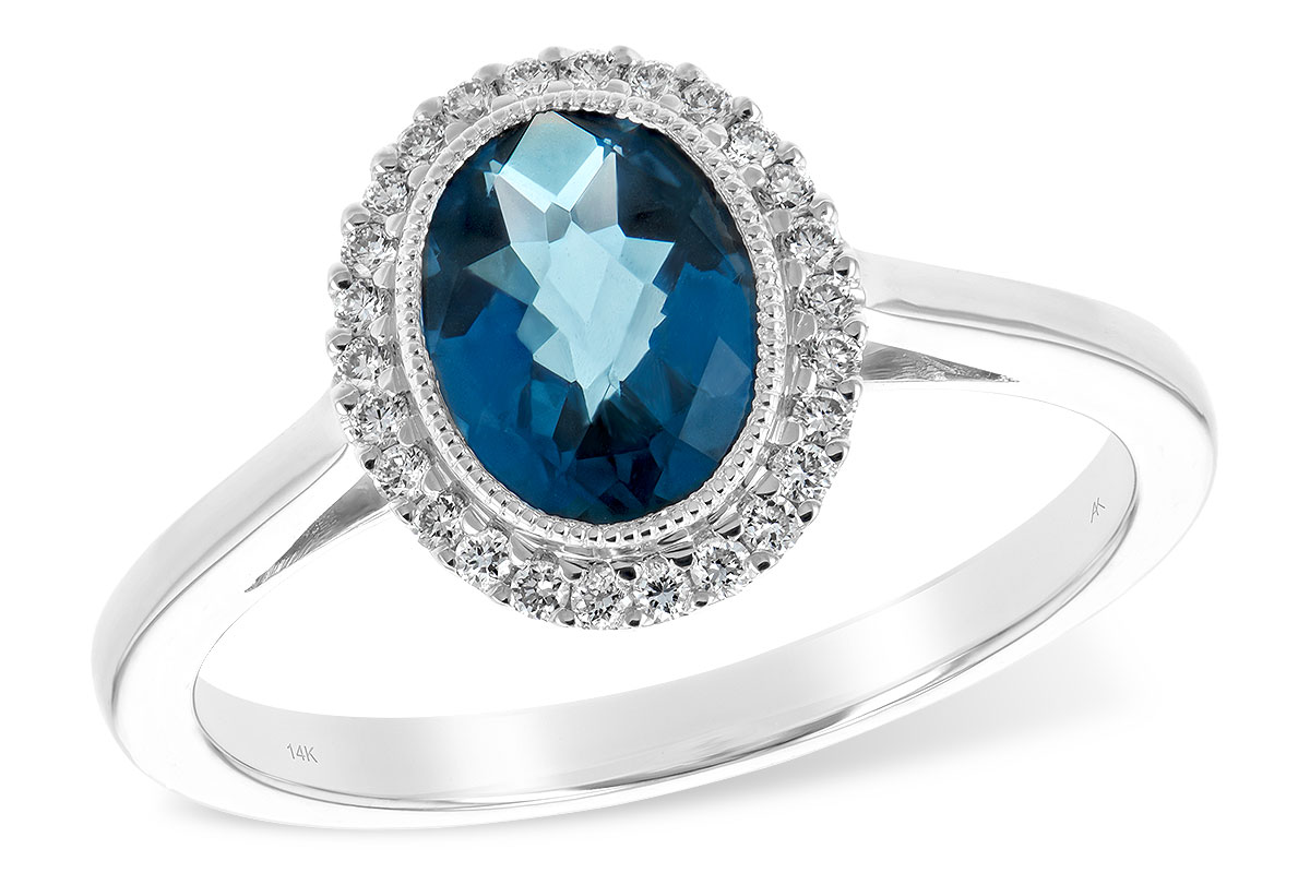 M189-74477: LDS RG 1.27 LONDON BLUE TOPAZ 1.42 TGW