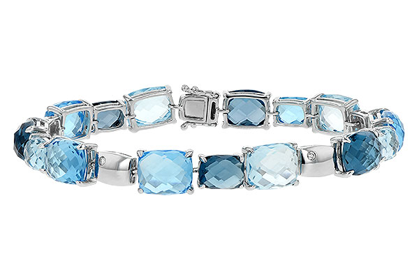 M189-76331: BRACELET 46.75 BLUE TOPAZ 46.80 TGW