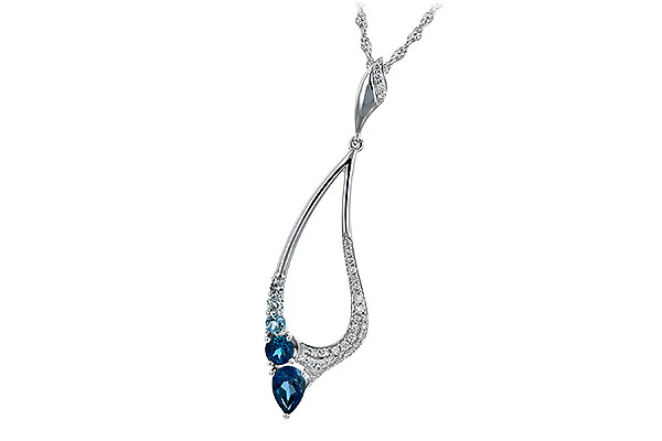 M189-79922: NECK .83 BLUE TOPAZ 1.00 TGW