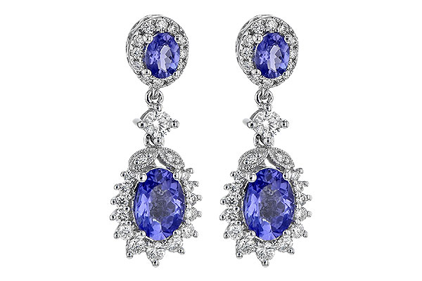 M190-69995: EARR 1.80 TW TANZANITE 2.33 TGW