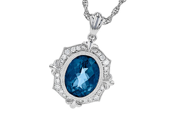 M190-71740: NECK 3.00 LONDON BLUE TOPAZ 3.16 TGW