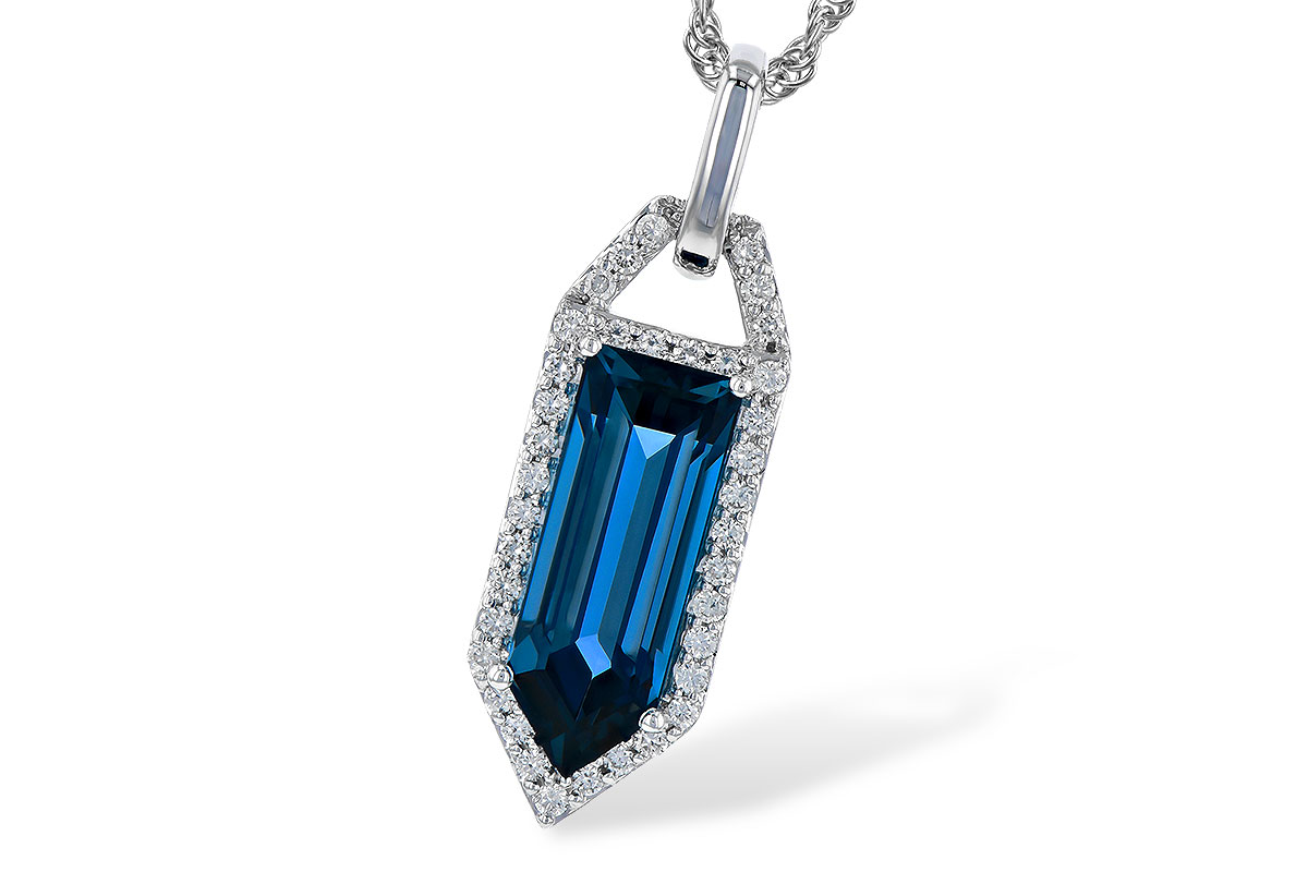 M273-39004: NECK 2.95 LONDON BLUE TOPAZ 3.12 TGW