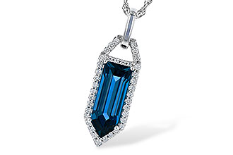 M273-39004: NECK 2.95 LONDON BLUE TOPAZ 3.12 TGW