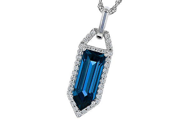 M273-39004: NECK 2.95 LONDON BLUE TOPAZ 3.12 TGW