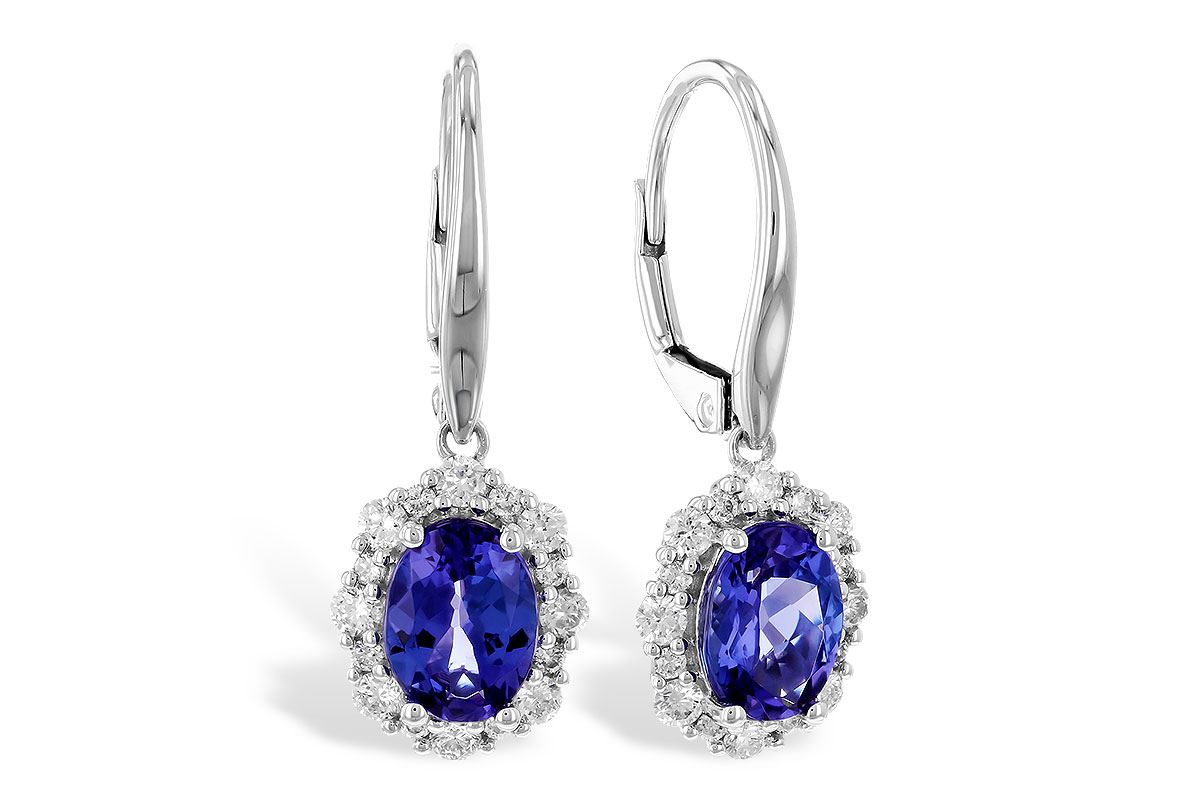 M274-32640: EARR 1.28 TW TANZANITE 1.72 TGW (7x5 OVAL)