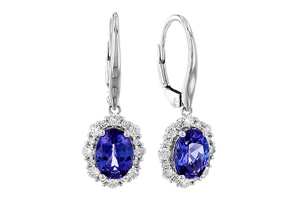 M274-32640: EARR 1.28 TW TANZANITE 1.72 TGW (7x5 OVAL)