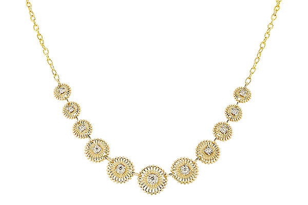M274-34477: NECKLACE .22 TW (17")