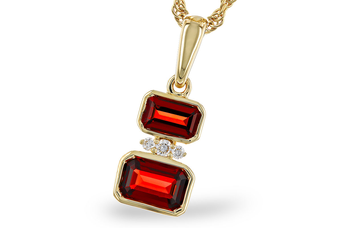 M275-20877: NECK .98 TW GARNET 1.01 TGW