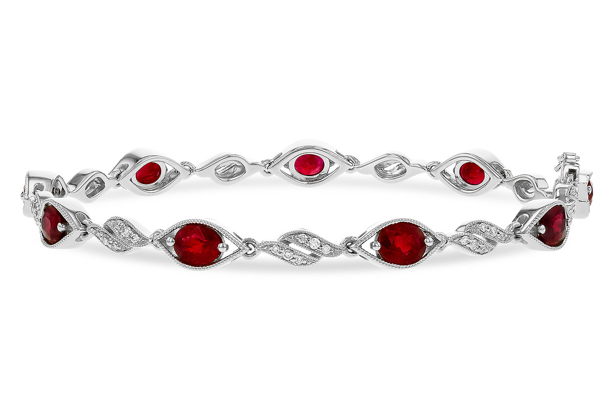 M275-20904: BRACELET 3.68 RUBY 3.92 TGW (7")