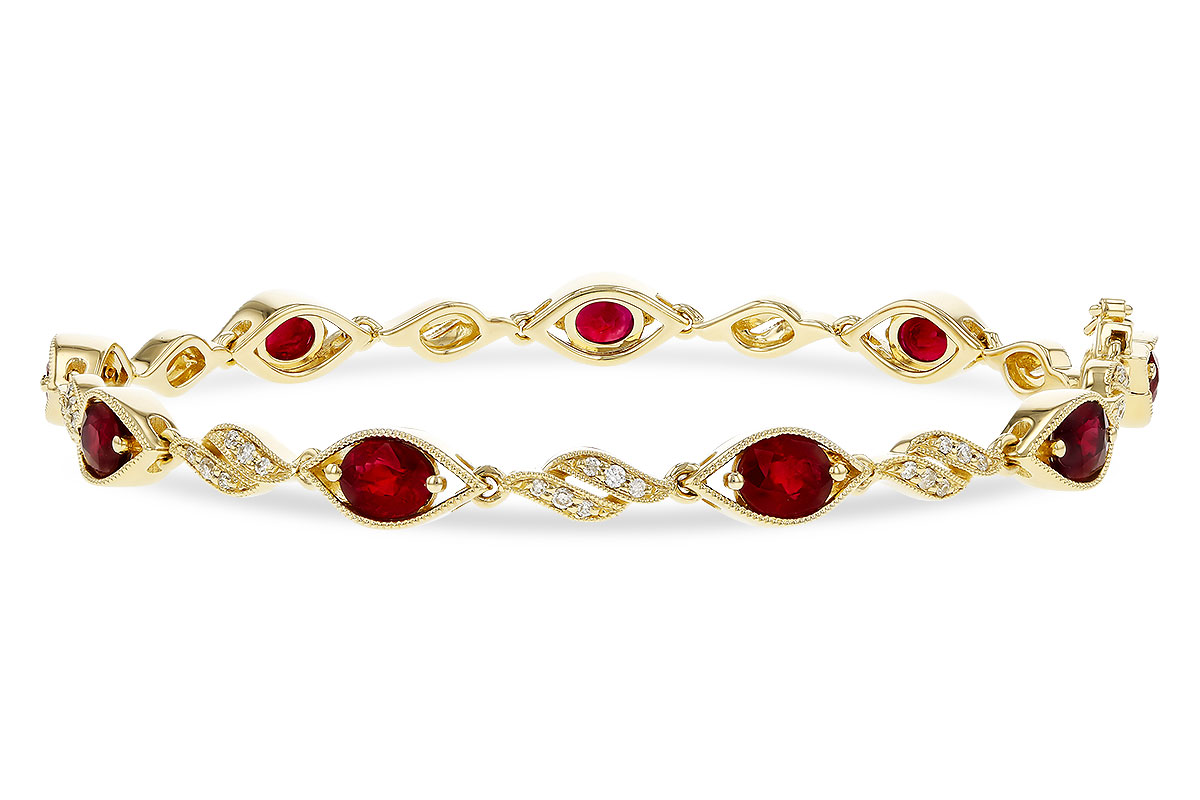 M275-20904: BRACELET 3.68 RUBY 3.92 TGW (7")