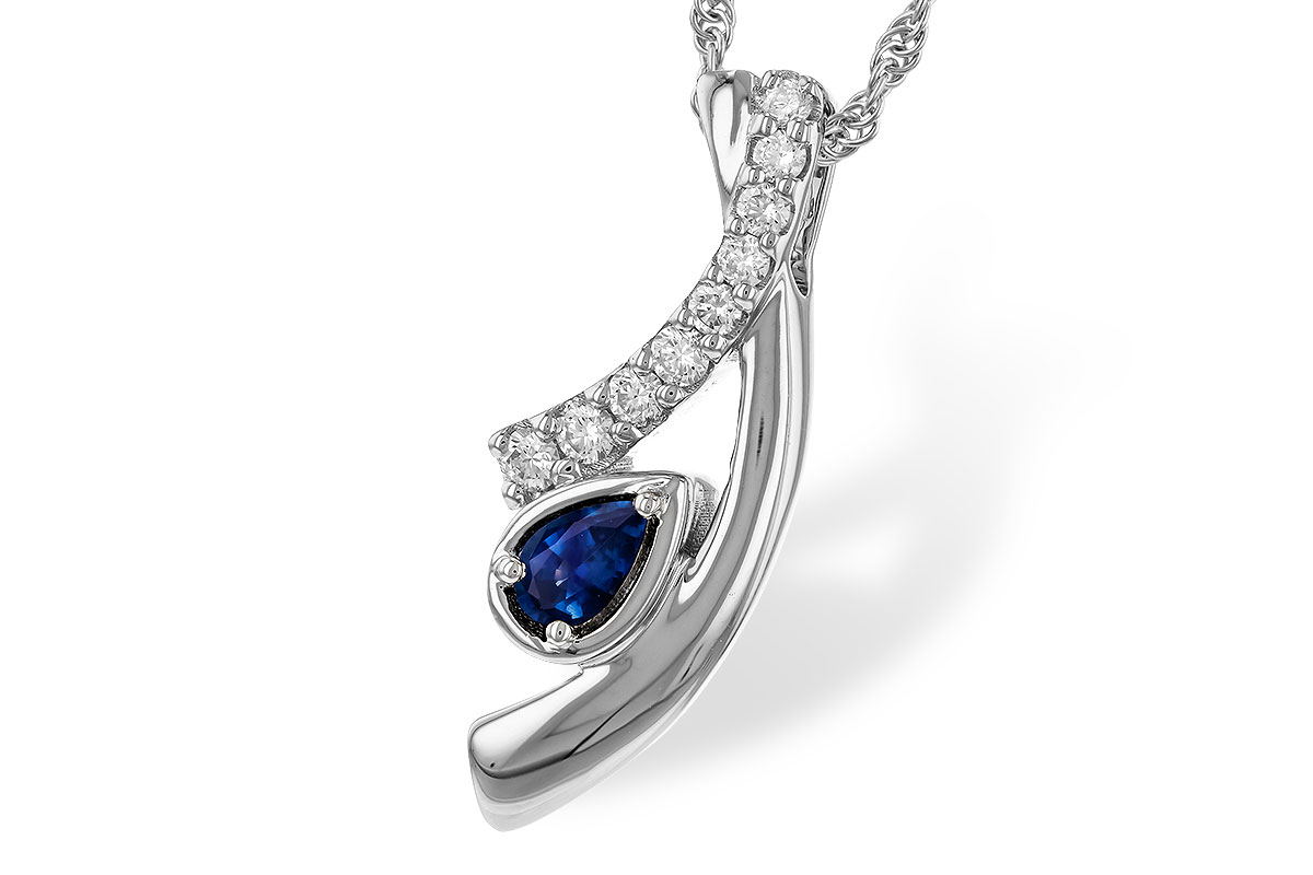 M275-24459: NECKLACE .23 SAPP .40 TGW (5x3 SAPP)