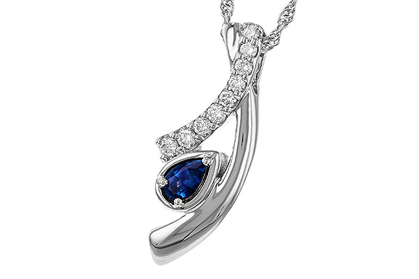 M275-24459: NECKLACE .23 SAPP .40 TGW (5x3 SAPP)