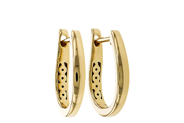 M275-24522: GOLD EARRINGS (15MM)