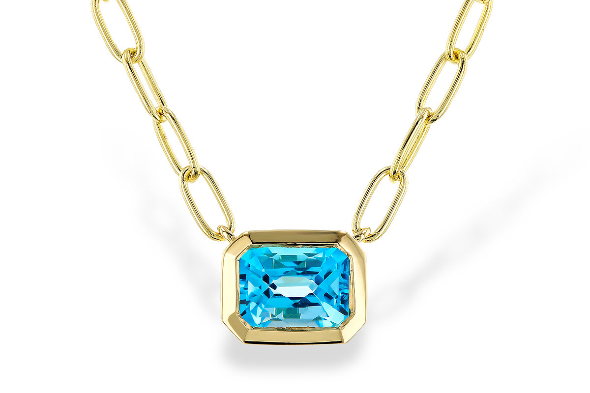 M275-24531: NECKLACE 1.20 SWISS BLUE TOPAZ (18")