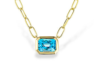 M275-24531: NECKLACE 1.20 SWISS BLUE TOPAZ (18")