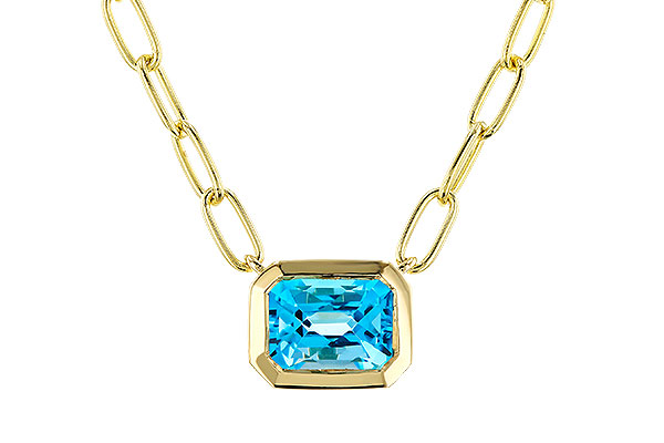 M275-24531: NECKLACE 1.20 SWISS BLUE TOPAZ (18")